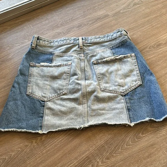 Abercrombie & Fitch Denim Patchwork Skirt - Picture 5 of 5